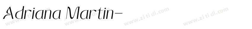 Adriana Martin字体转换